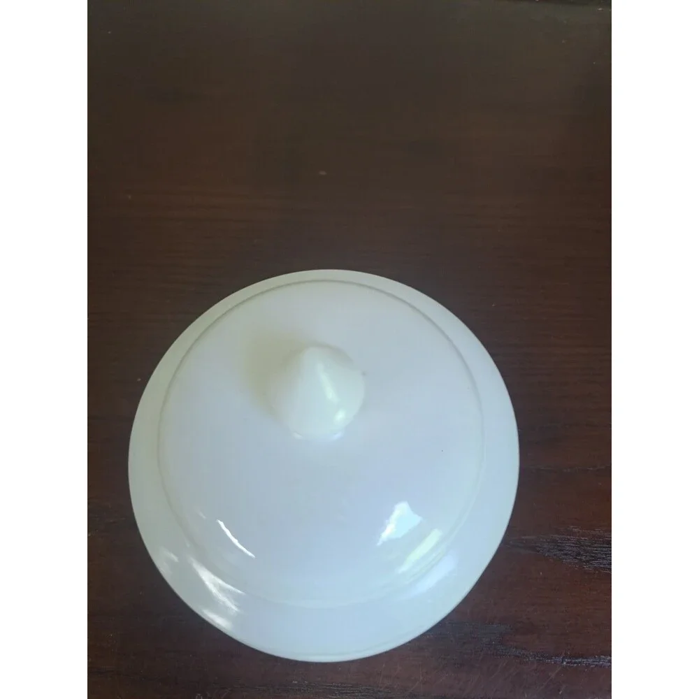 1972 Avon Dynasty Milk Glass Ginger Jar With Songbird